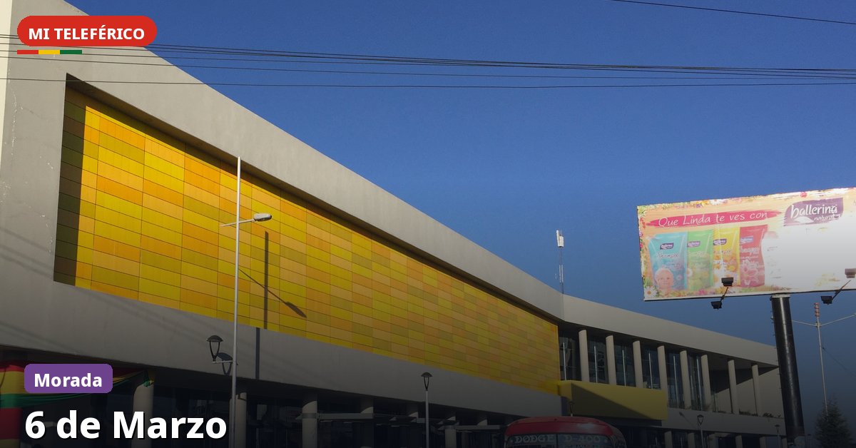 6 de Marzo station on Mi Teleférico — Purple Line, La Paz