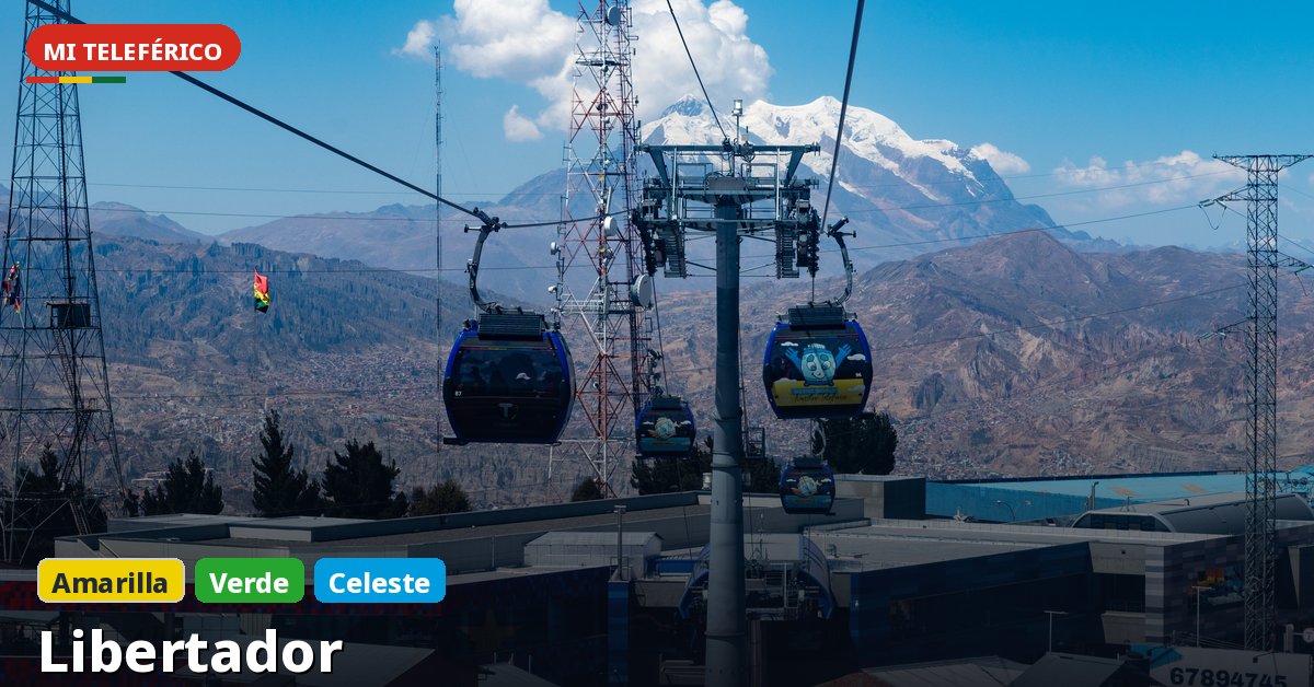 Estación Libertador de Mi Teleférico — Línea Amarilla, La Paz