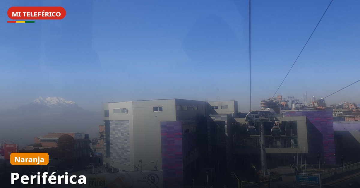 Estación Periférica de Mi Teleférico — Línea Naranja, La Paz