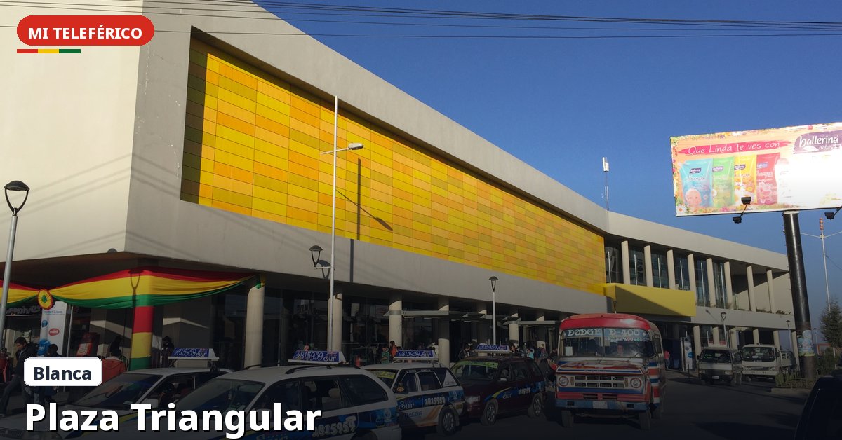 Plaza Triangular station on Mi Teleférico — White Line, La Paz