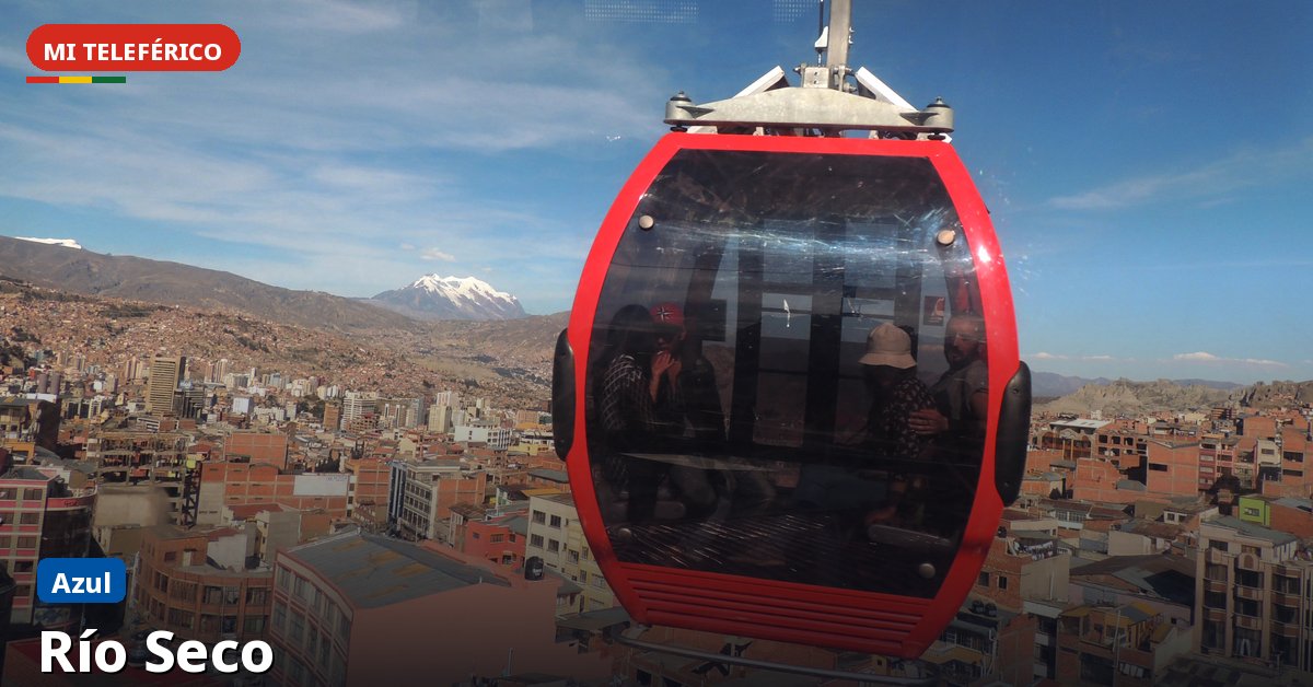 Río Seco station on Mi Teleférico — Blue Line, La Paz