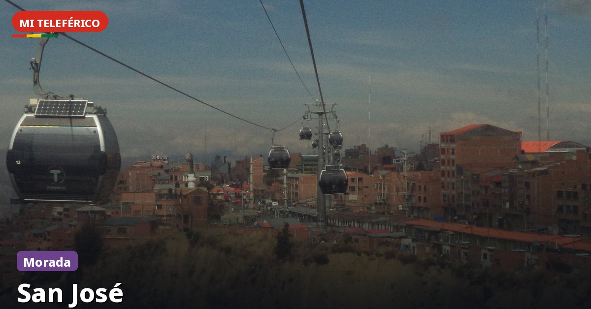 Estación San José de Mi Teleférico — Línea Morada, La Paz